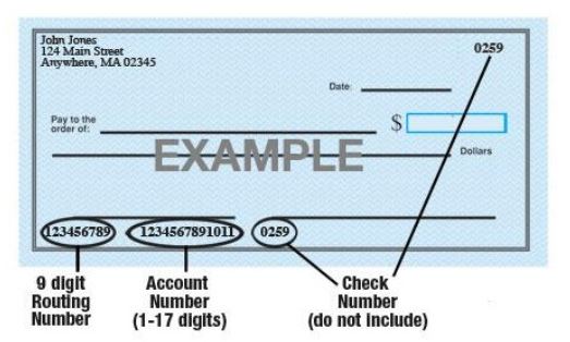 Sample image of check